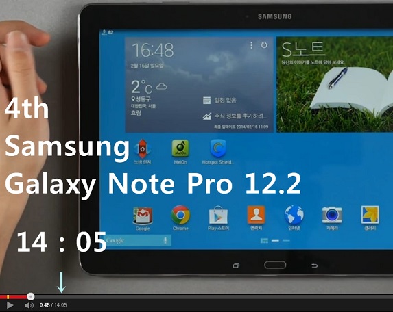 4위. Galaxy Note Pro 12.2.jpg
